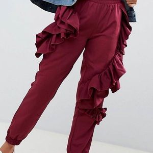 ASOS Design Ruffle Sweatpants